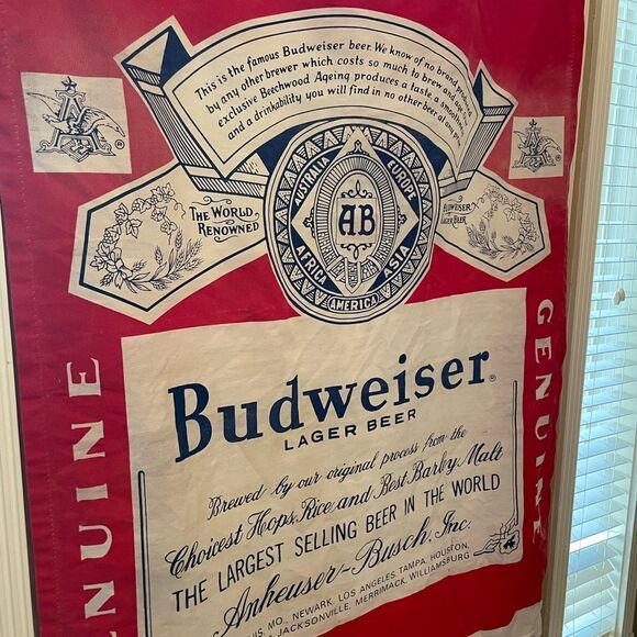 Anheuser Busch Budweiser BIG Flag Banner - Picture 14 of 16